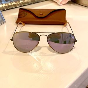 Light purple lens Ray ban sunglasses